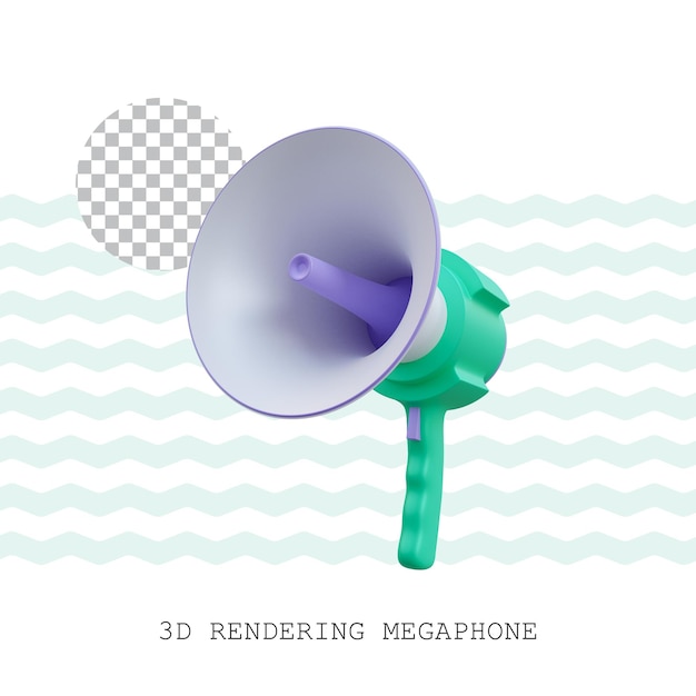 Mégaphone de rendu 3D