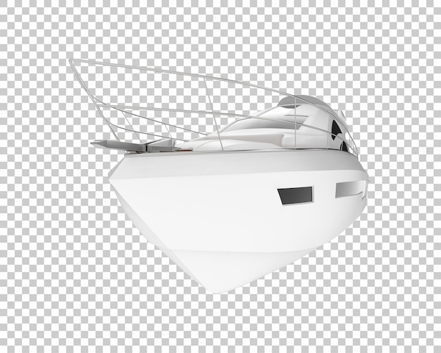 PSD megayacht auf transparentem hintergrund 3d-darstellung