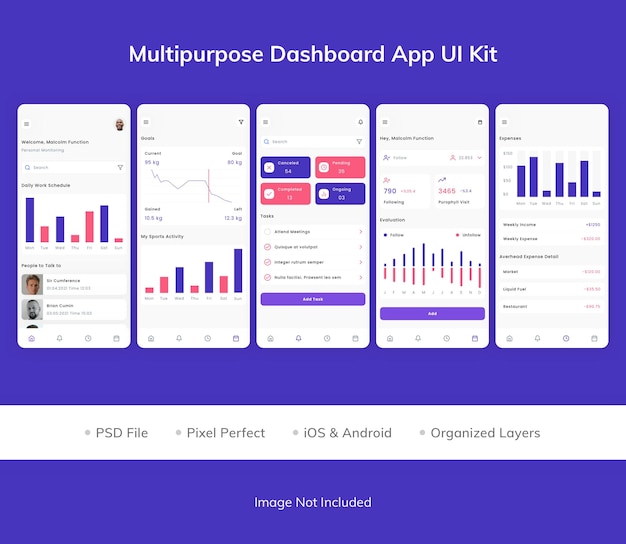 Mehrzweck-Dashboard-App-UI-Kit