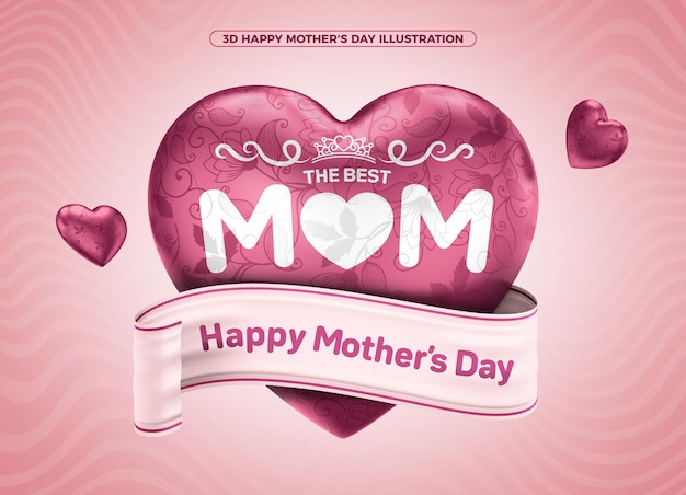 Le meilleur 3D Happy Mothers Day pour le maquillage