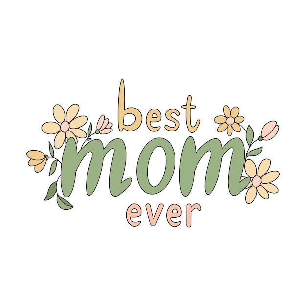Le meilleur dessin floral de maman
