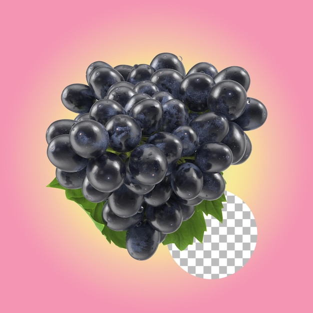 PSD les meilleurs raisins pour votre concept d'élément