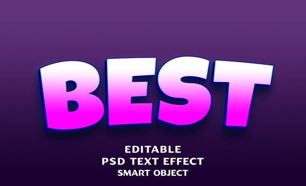 Mejor diseño de efectos de texto 3D