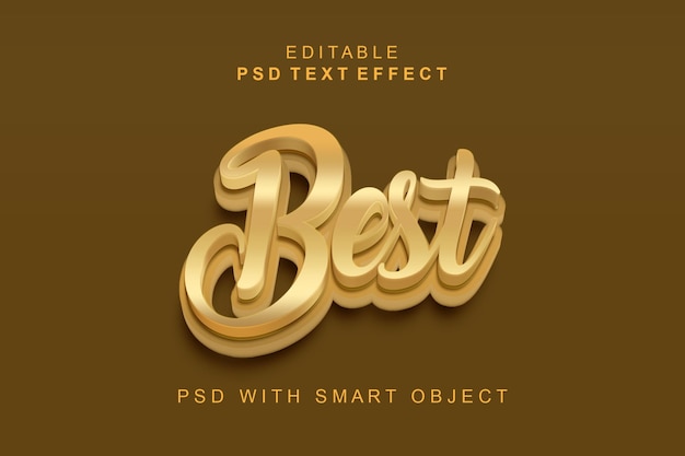 Mejor efecto de texto 3d