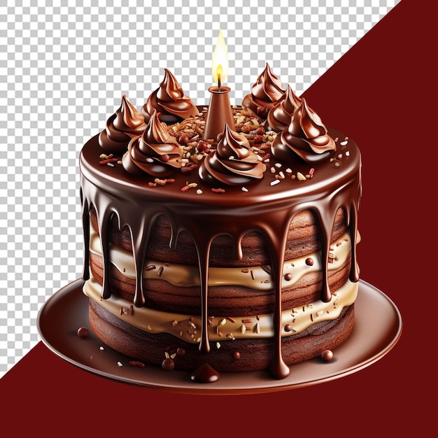 PSD la mejor experiencia de pastel de cumpleaños