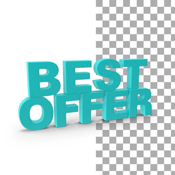 PSD mejor oferta 3d render premium psd