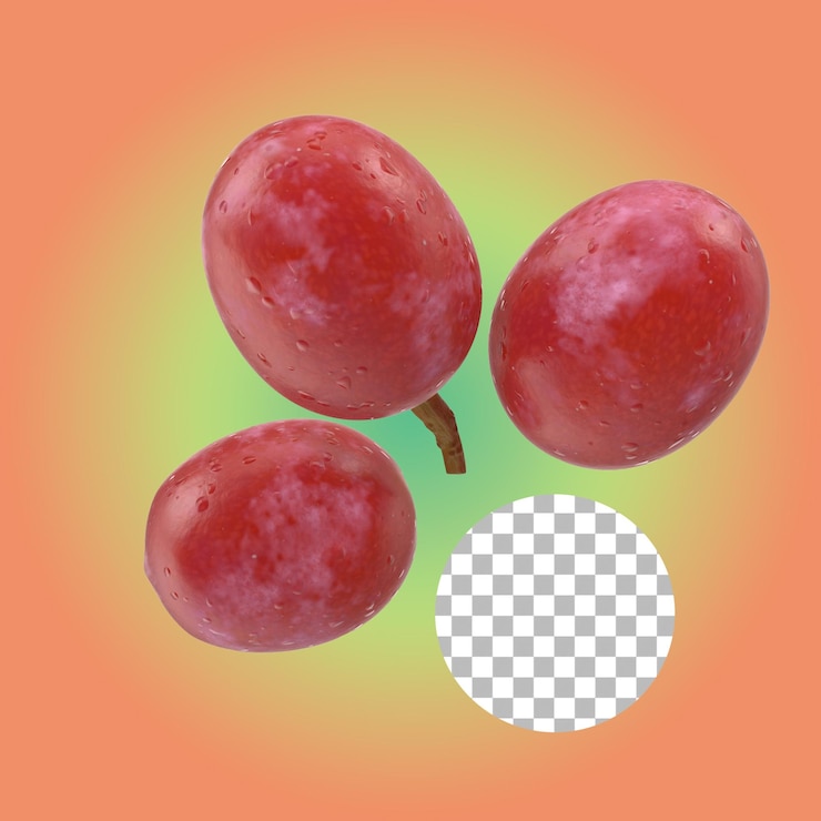PSD las mejores uvas para su concepto de elemento.