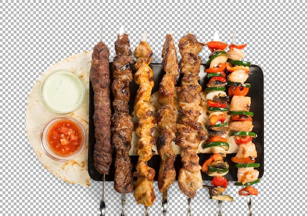 Mélanger le kebab