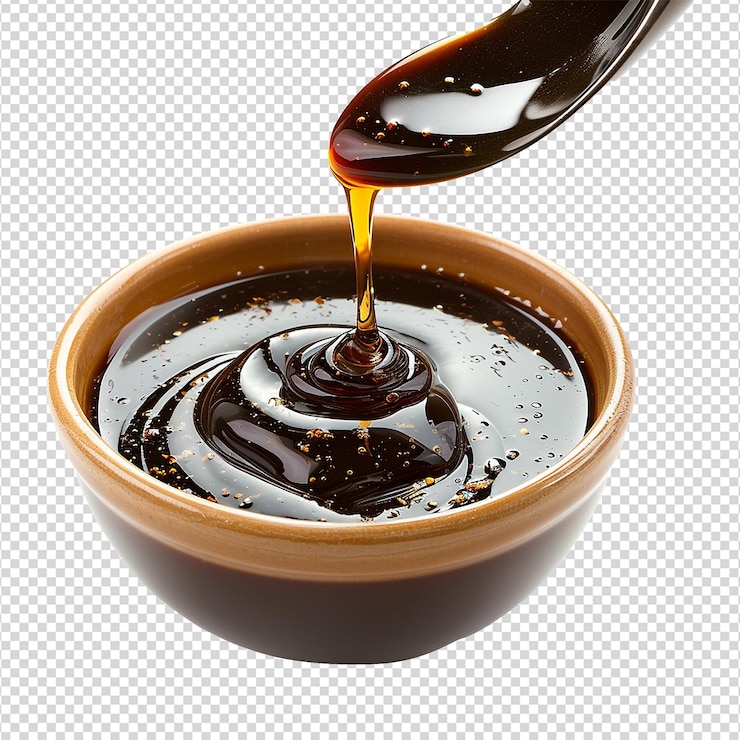 PSD la mélasse sucrée isolée sur un fond transparent png