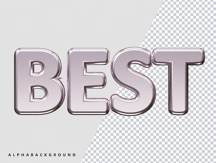 PSD melhor ilustração vetorial de efeito de texto 3d