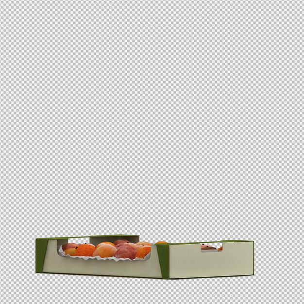 melocotones render 3D