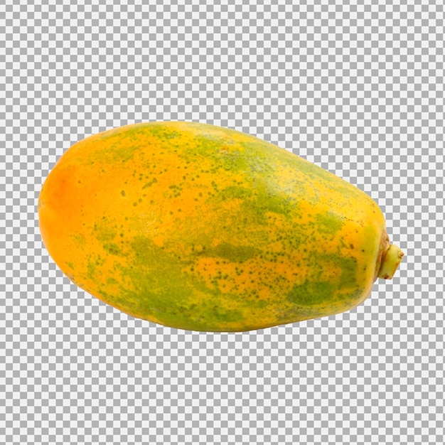 melón amarillo y verde sobre un fondo transparente