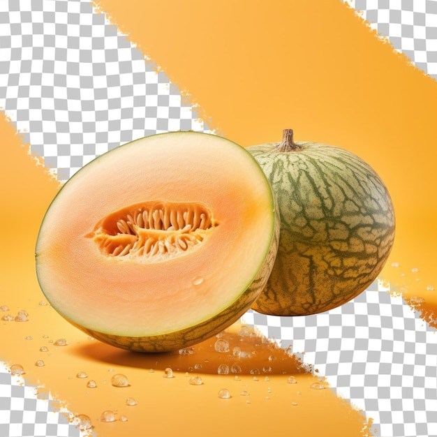 PSD le melon cantaloup sur un fond transparent