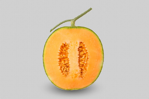 PSD melon cantaloup isolé sur fond alphaxa