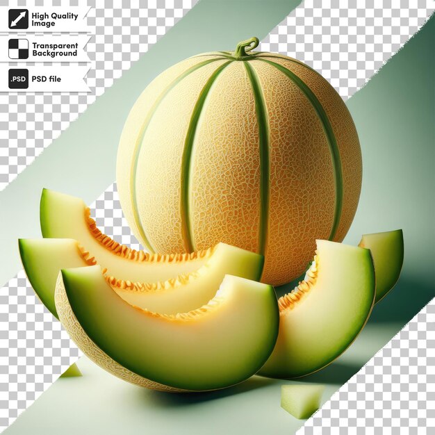 PSD melon psd sur fond transparent