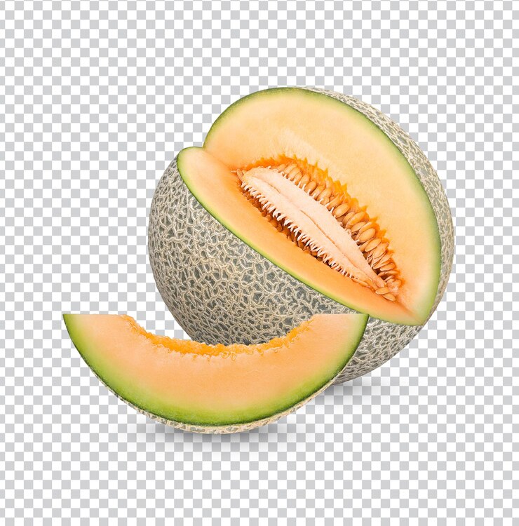 PSD melones japoneses frescos aislados psd premium