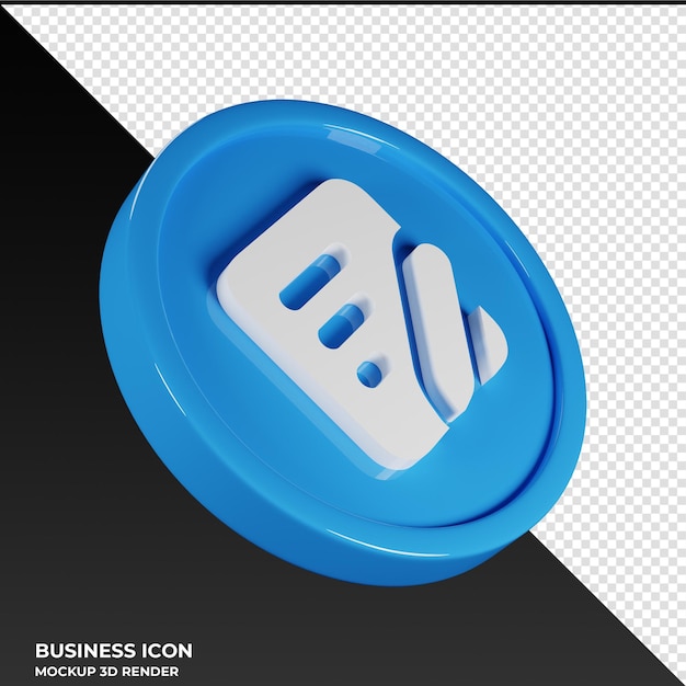 Memo-Bleistift-Business-Symbol 3D-Render-Illustration