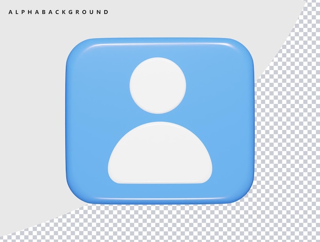 Men icon 3d render illustration