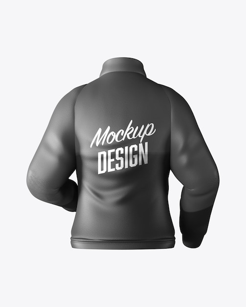 Men39s jacket mockup rückansicht 3d-darstellung