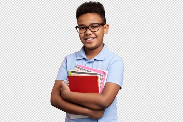 Menino a voltar para a escola.