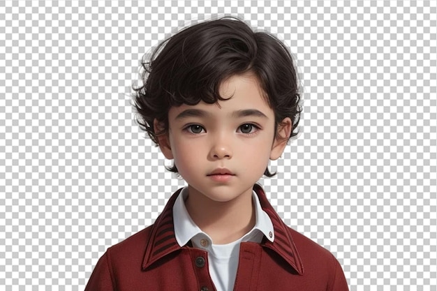 PSD menino bonito em 3d