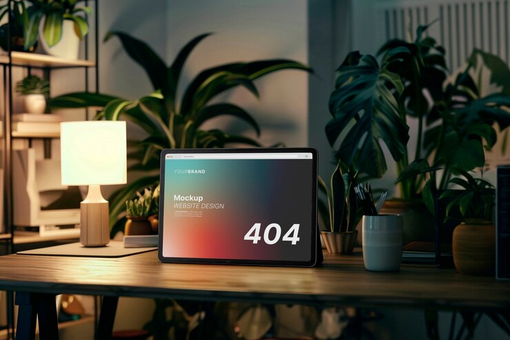 PSD mensagem de erro 404 no tablet