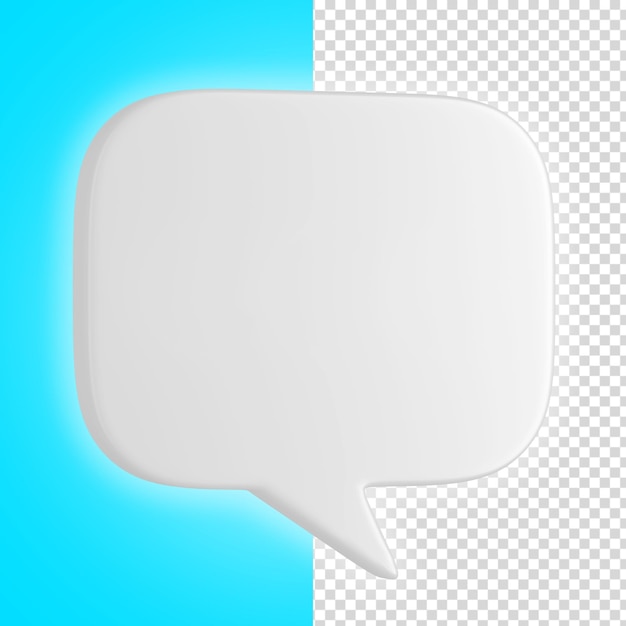 Mensaje 3d ilustración