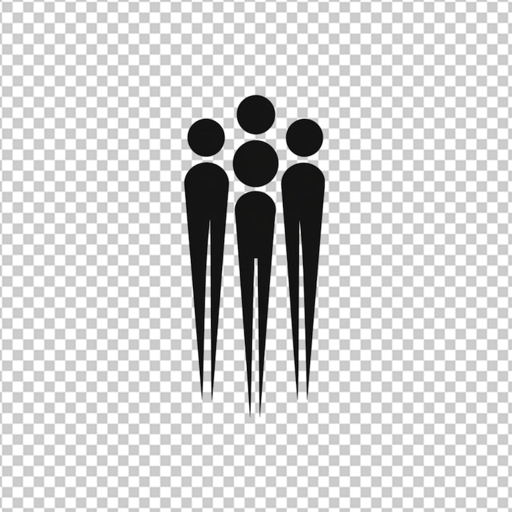 PSD menschenkommunikations-symbol im flachen stil menschenvektor-illustration auf weißem hintergrund partnerschaftsgeschäftskonzept