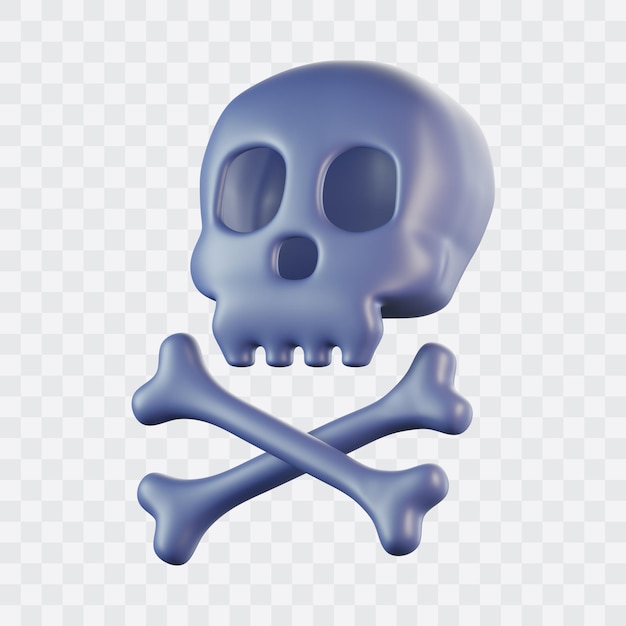 Menschliches Skelett 3D-Symbol