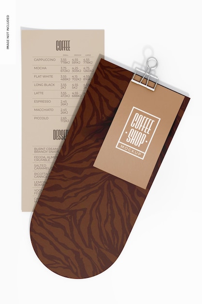 Menu com Mockup de Clipe