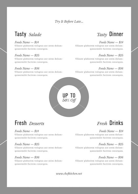 Menu del ristorante Template_A4 Pagina 3