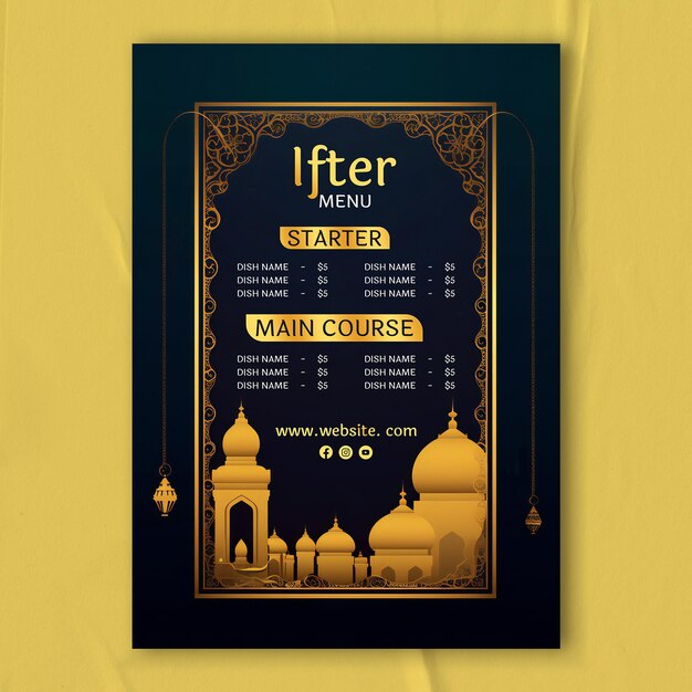 Menu di Kareem Iftar del Ramadan