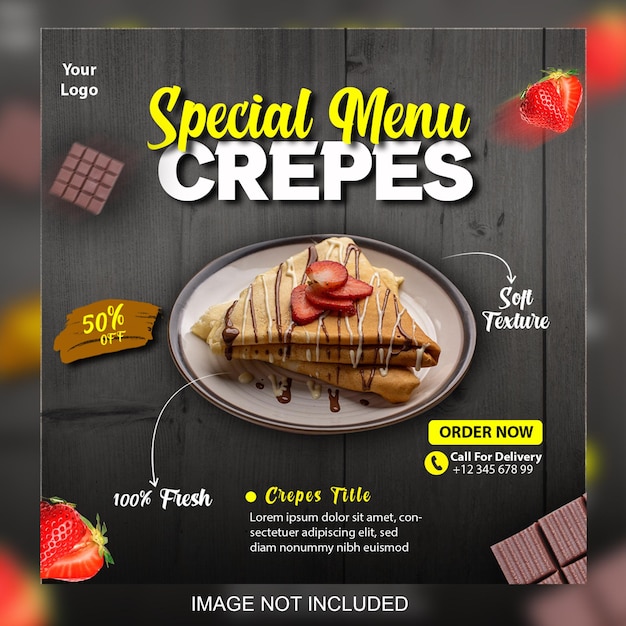 Menú especial crepes