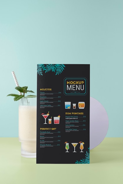 Menu estivo creativo con ingredienti