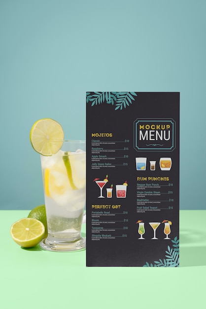 Menu estivo creativo con ingredienti