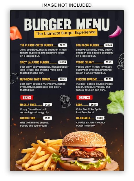 Menú de hamburguesas: la experiencia definitiva en hamburguesas
