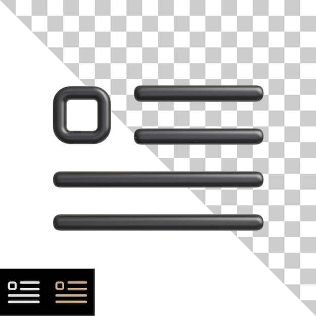 PSD menu d'icônes 3d avec variation