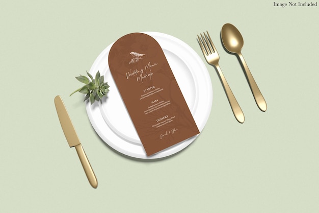 Menu mockup
