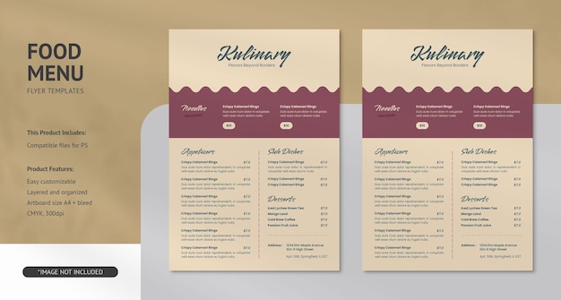 un menu pour un restaurant appelé le meilleur café