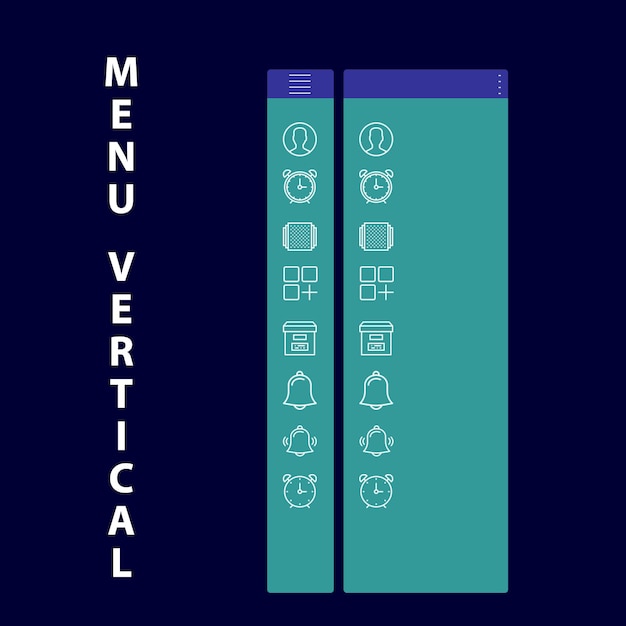 menu site vertical menu