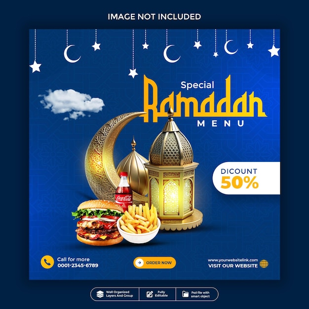 Menu speciale di Ramadan 50 sconti