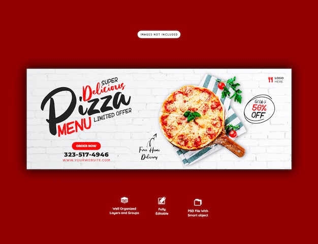 Menu De Vente D'aliments Pour Le Modèle De Bannière Web