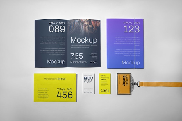 PSD merchandising-pack-mockup-design