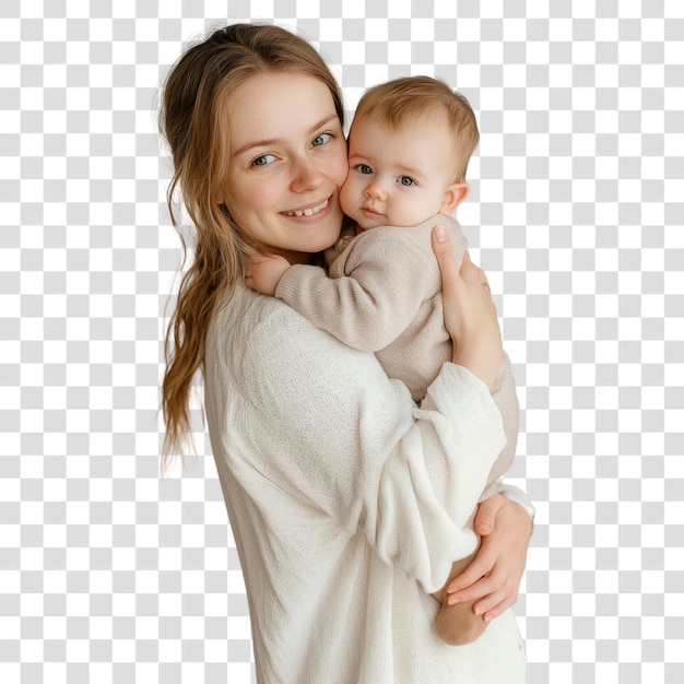Une mère de PNG étreignant son bébé photo sourire parent-enfant