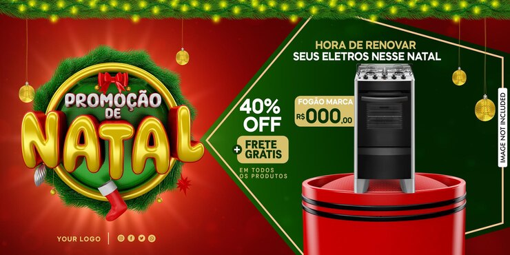 PSD merry christmas social media editable psd template