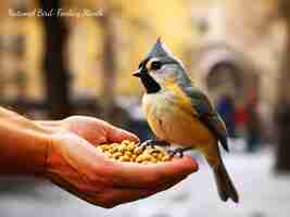 PSD mes nacional de alimentación de aves de psd gratuito