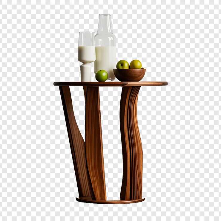 PSD una mesa de bar con botellas de leche y botellas de leite