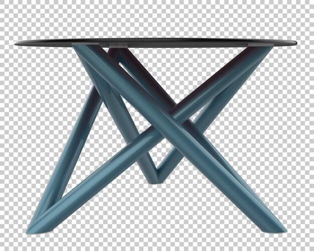 Mesa de café aislada sobre fondo transparente Ilustración de renderizado 3d