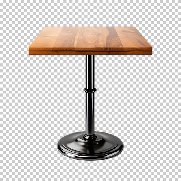 PSD mesa de café aislada sobre un fondo transparente