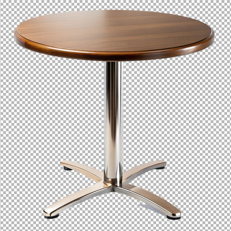 PSD mesa de café colorida aislada sobre un fondo png transparente